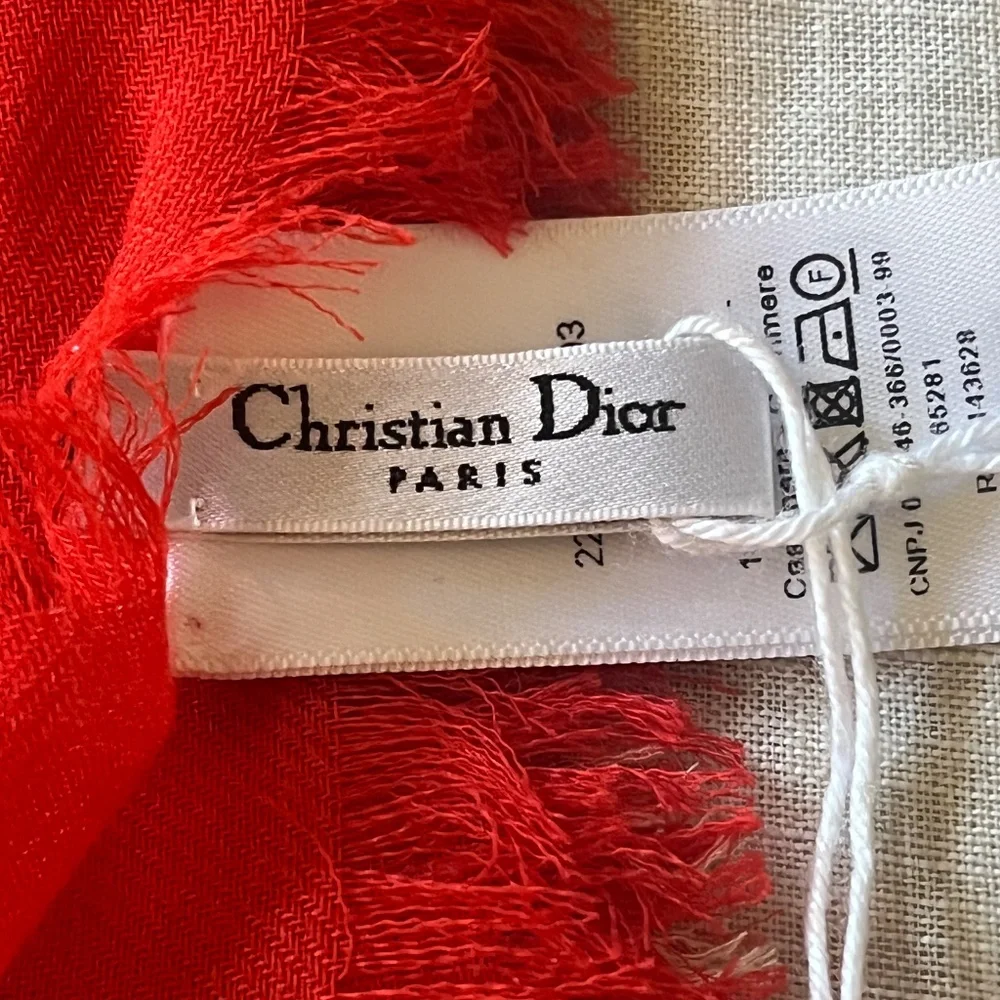 Christian Dior 100% Cashmere Scarf